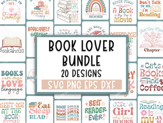 Retro Book SVG Bundle, Book Lover Svg, Reading SVG, Book Svg, Library Svg, Floral Book Svg, Book shirt Svg, Funny Book Svg
