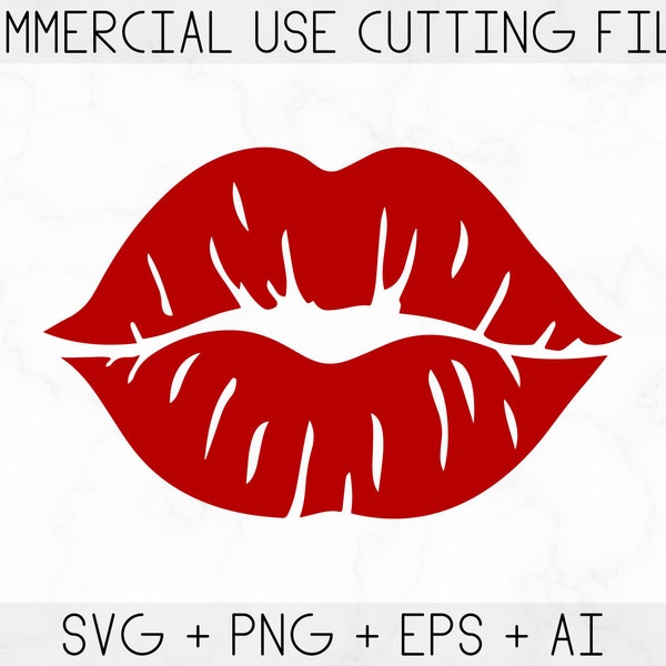 Lips svg, red lips svg, Kiss svg, American lips svg, Kiss design, Cricut and silhouette