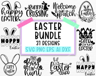 Easter SVG Bundle, Easter SVG PNG, Easter quotes, Easter Bunny svg, Easter Egg svg, Easter png, Spring svg, Svg, Cut Files for Cricut