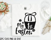 My 1st Easter svg png, Happy Easter SVG, Easter Bunny Svg, Kids Easter Svg, Easter Shirt Svg, Easter Svg, Easter Teacher Svg, Bunny Svg