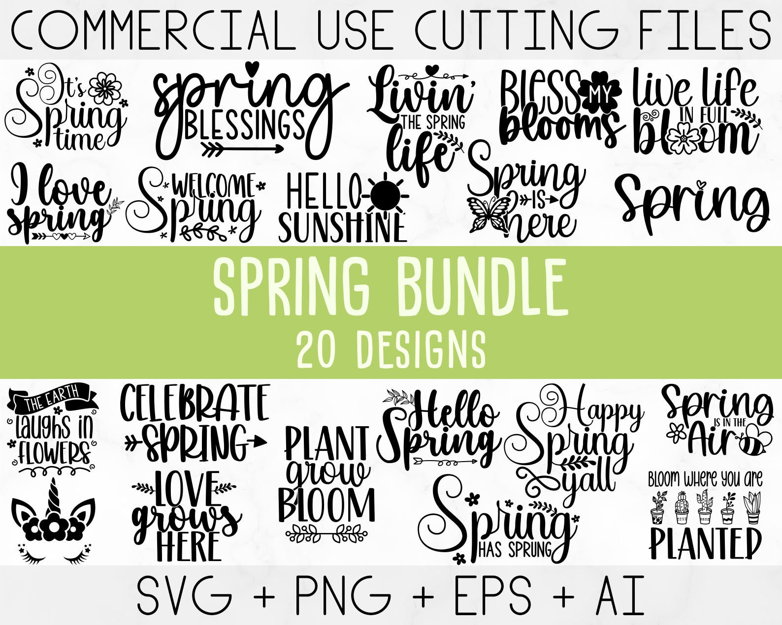 First Day Spring Svg Spring Svg Bundle, Easter Svg, Welcome Spring Svg, Flower Svg, Spring ...