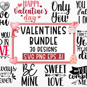 Valentines svg bundle, Valentines Day Svg, Happy valentine svg, Love Svg, Heart svg, Love day svg, Cupid svg, Valentine Quote svg, Cricut image 2