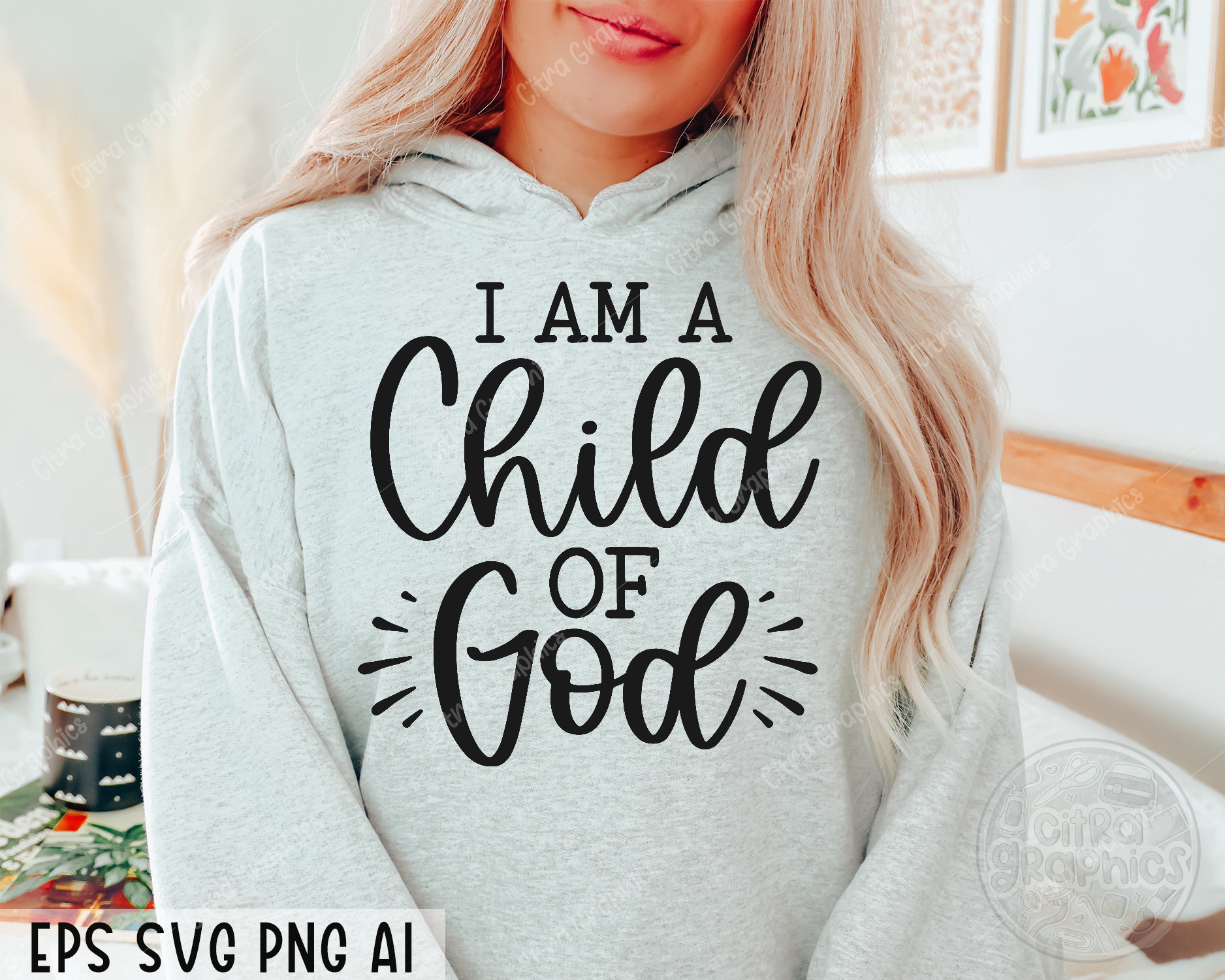 I am a child of god SVG, Christian svg, Religious svg, Bible Verse svg, Blessed svg, Jesus Svg, God Svg, Faith svg, Cut Files for Cricut