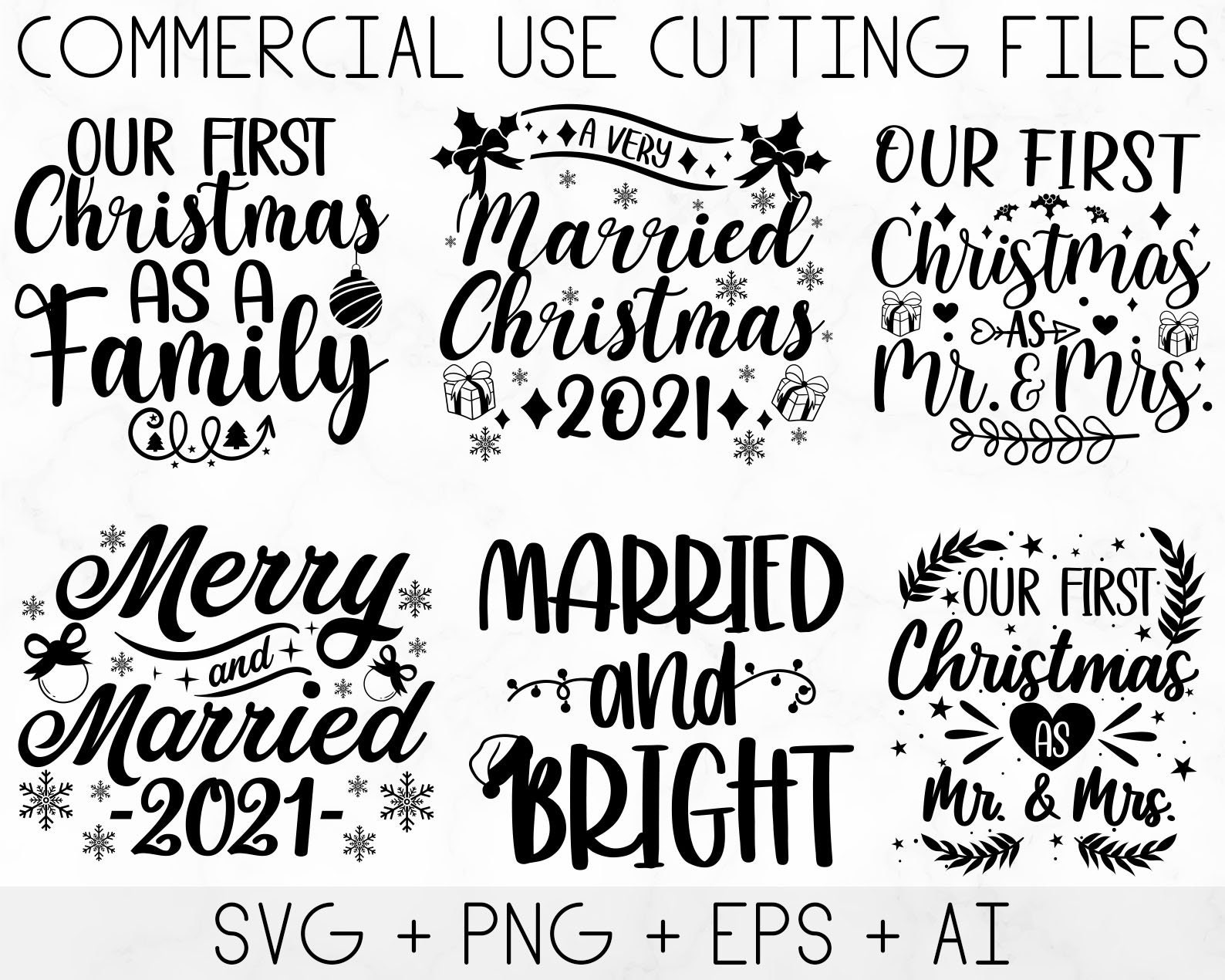 Our First Christmas Svg Bundle Christmas Svg First Christmas Etsy