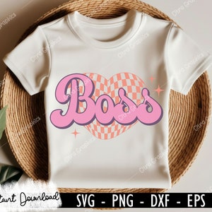 Retro Girl SVG-paket, Sassy SVG, Girl Power, Girl Boss svg, Söt svg, Motiverande Inspirerande svg, Groovy, Trendig, Silhuett, Cricut bild 5