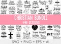 Christian svg bundle, Religious svg, Scripture svg, Bible Verse svg, Blessed svg, Jesus Svg, God Svg, Faith svg, Cut Files for Cricut