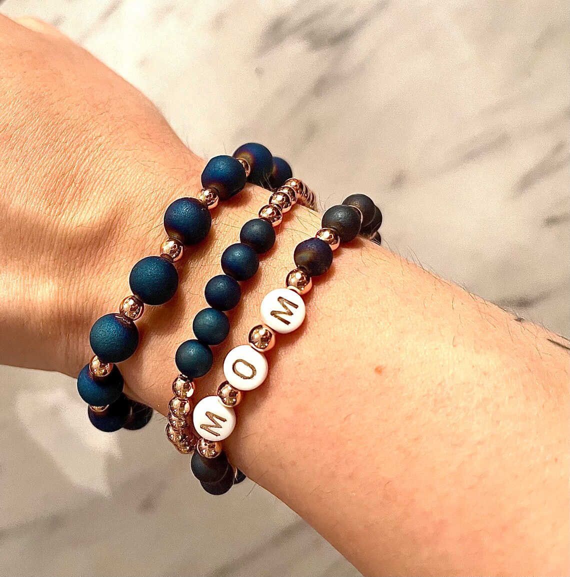 MOM beaded bracelet sets Etsy