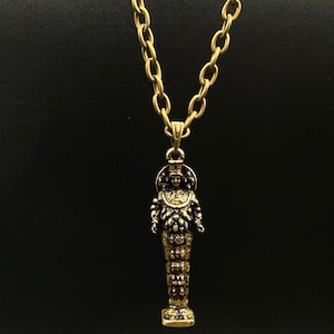 Artemis Statue Necklace - 3cm Miniature Pendant, Goddess of Childbirth, Nature, Hunt