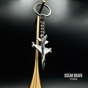 Silver Toned Keychains, F22 ,F18 ,F35, F16,A10 Warthog, Airbus, Boeing ...