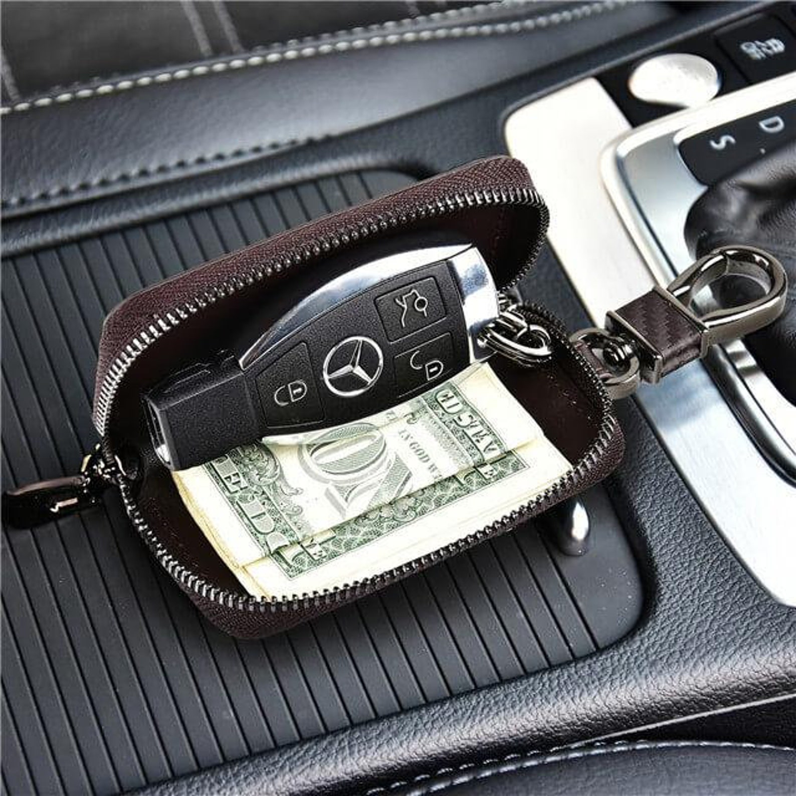 BMW Carbon Fiber Design Leather Keychain Luxury Keychain for Etsy