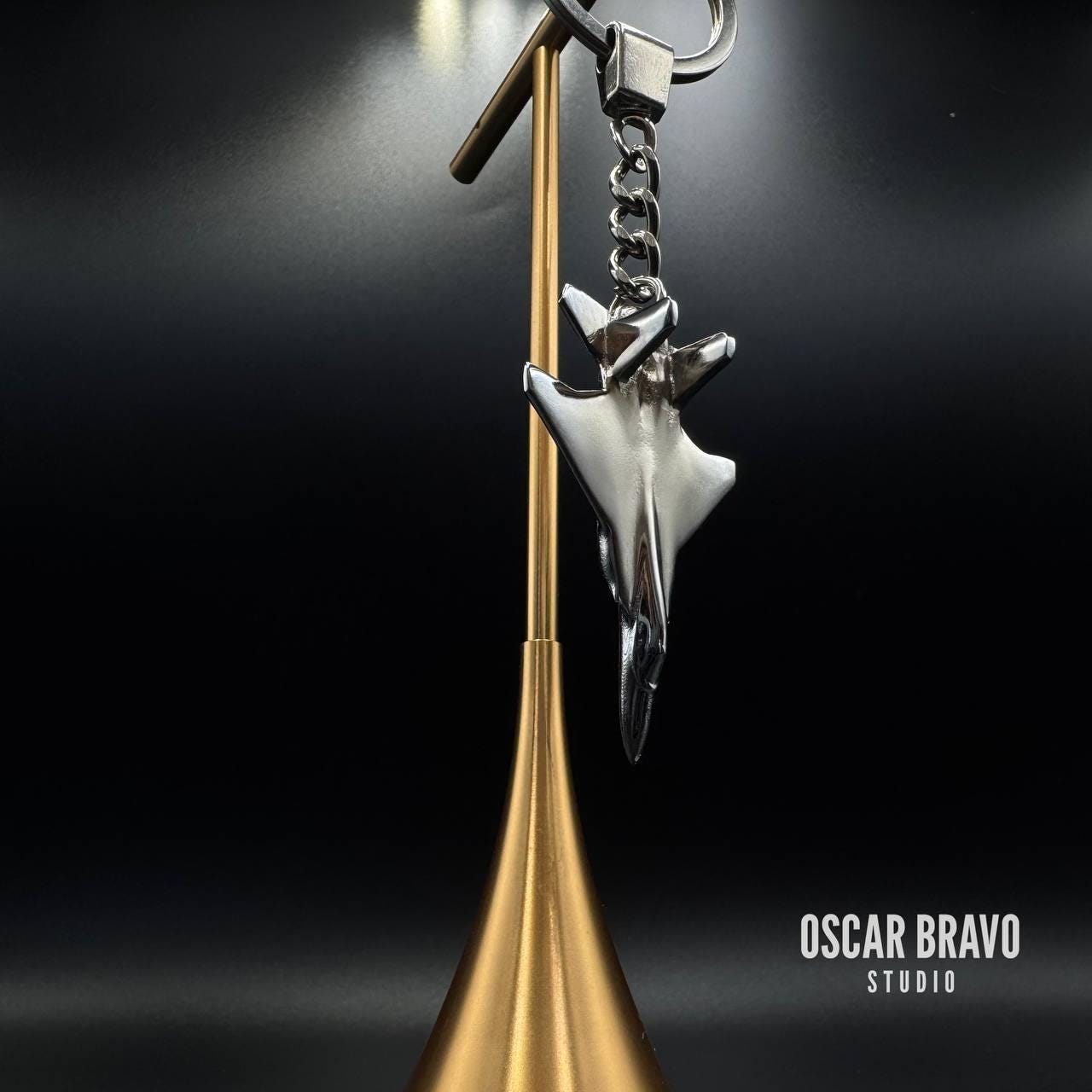 F15 Eagle Keychain: Chrome-coated Brass Fighter Jet Keyring - Etsy