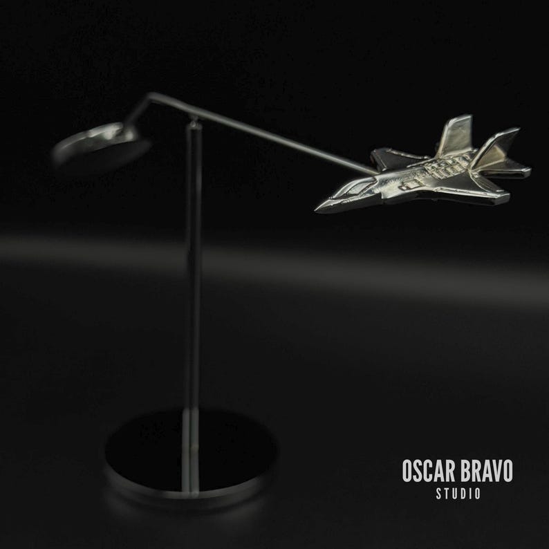 Desk Model Lightning F35 Lightning II Model Balance Sculpture – Unique Aircraft Desk Decor ...