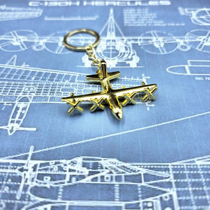 Air Force Keychain: F22, F18, F16, C130, F35, A10, P51, Apache ...