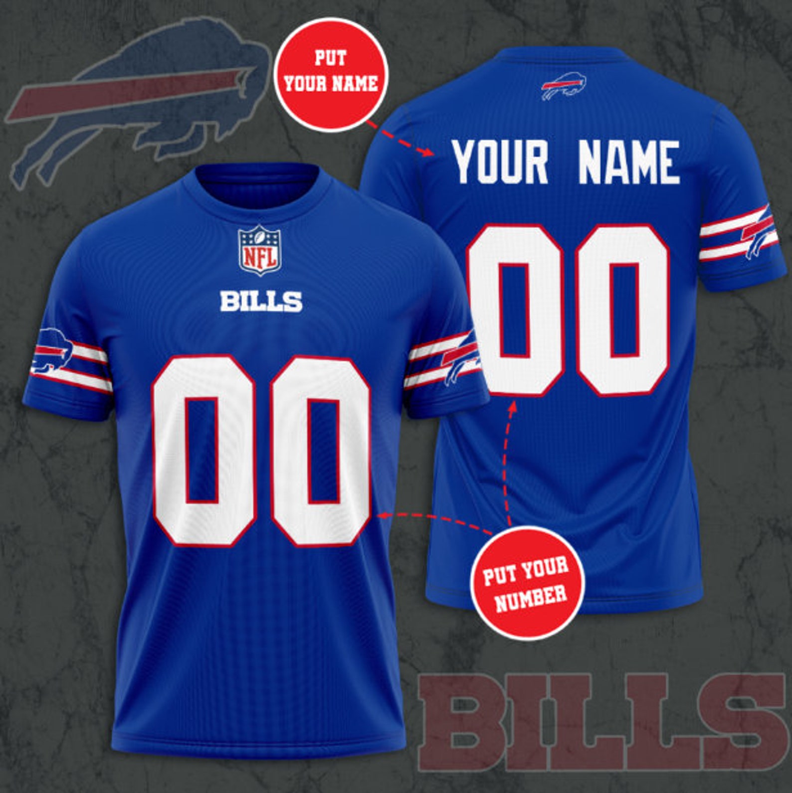 custom buffalo bills jersey