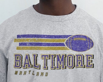 Ravens Sweatshirt, Vintage Ravens Sweatshirt, Baltimore Sweatshirt, Ravens Football Shirt, Baltimore Football, Vintage Baltimore Shirt