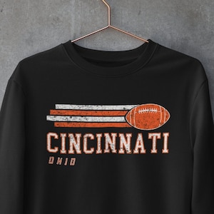 Bengals Sweatshirt - Vintage Bengals Sweatshirt - Cincinnati Sweatshirt - Ohio Sweatshirt - Bengals Football Shirt - Retro Bengals