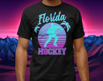 Florida Hockey Shirt - Miami Vice Hockey - Retro Vintage Hockey Shirt - Panthers Hockey - Hockey Lover - Florida Fan Gift - UNISEX