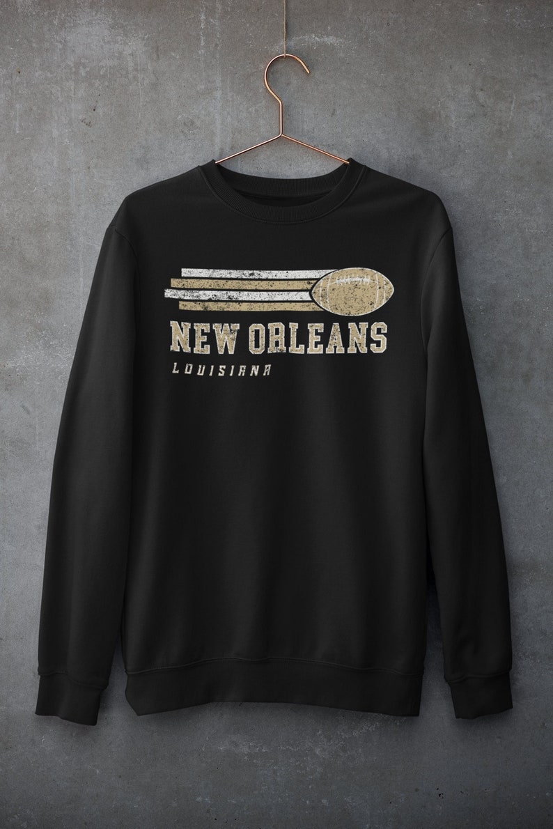Saints Sweatshirt Vintage Saints Sweatshirt New Orleans Sweatshirt Saints Shirt Louisiana Sweatshirt Saints Football Sweatshirt image 1