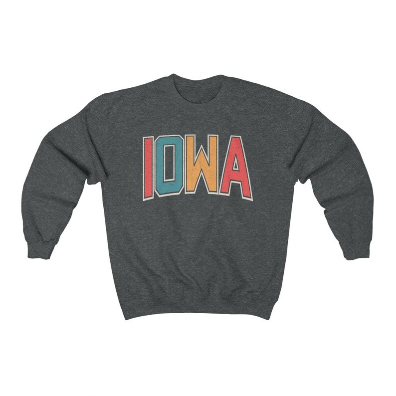 Iowa Sweatshirt Vintage Iowa State Sweatshirt Iowa Etsy