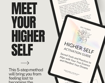 Higher Self Activation Workbook | Guided Journaling & Meditation | Digital Download