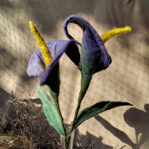 Calla, Calla lily, Zantedeschia, felted, handmade, home decoration