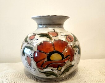 Vintage Elio Schiavon Italy Floral Vase