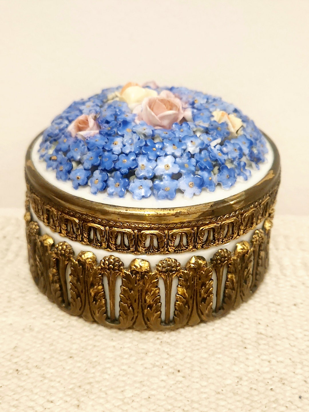 Vintage 19th Century Elfinware Trinket Box - Etsy