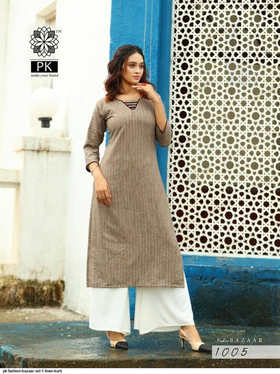 linen kurtis