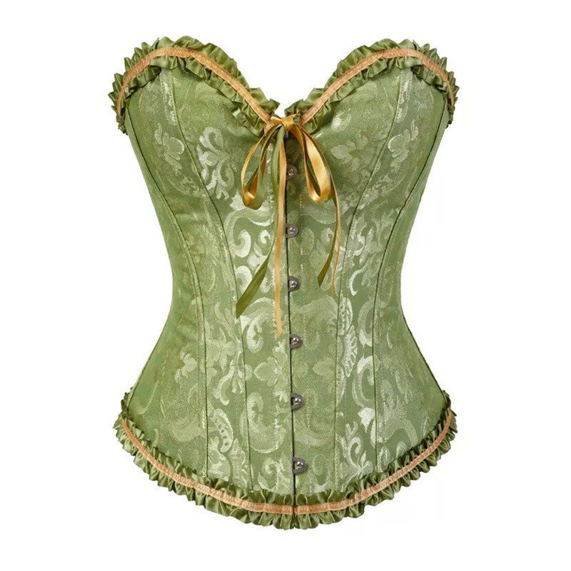 green corset lace