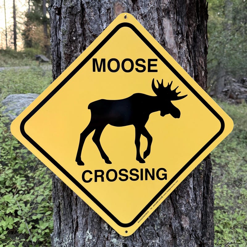 Moose Ridge Sign Moose Sign - Etsy