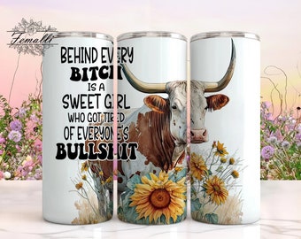 Cow Sarcastic Tumbler Wrap, Sarcastic Funny Saying Watercolor Tumbler Wrap, Sarcastic 20oz Sublimation Tumbler PNG, Cow Design Png,