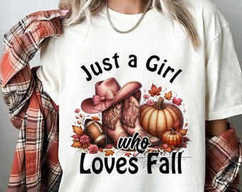 Nur ein Mädchen, das Herbst Png liebt, Mädchen Herbst Kokette Bogen Png, Kürbisgewürz Png, Herbst Shirt Sublimationsdesign, gemütliche Saison PNG