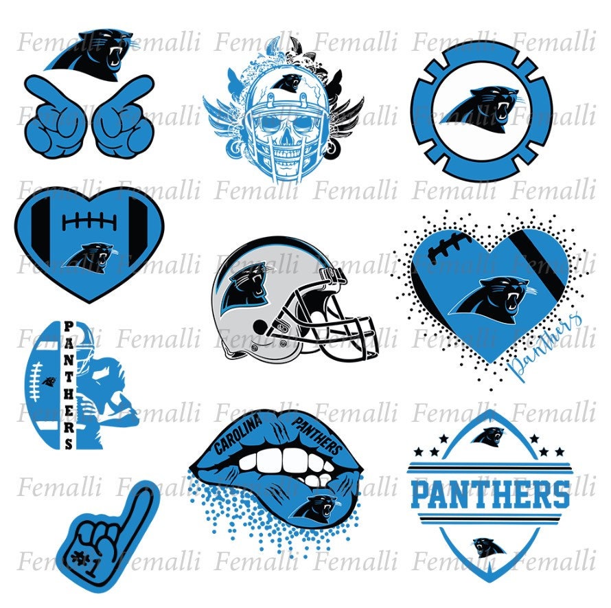 Carolina Panthers png-svgPanthersNflLogo Football cut file | Etsy