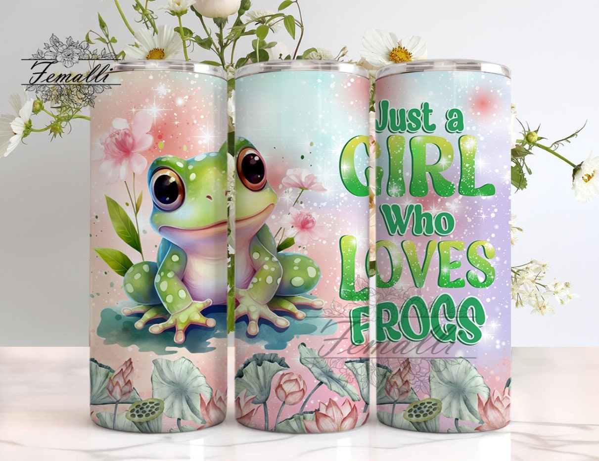 3D Frog 20 Oz Sublimation Tumbler Design Graphic by Skye Design · Creative  Fabrica