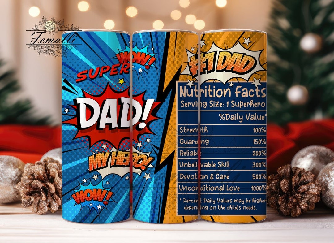 Dad Tumbler Png, Father's Day Dad 20oz Skinny Tumbler Wrap Sublimation ...