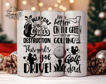 Golf Tumbler Wrap Png, Golf Life Tumbler, Golf 20 oz Tumbler Sublimation Designs, Golf Lover Tumbler, Golf PNG, Golf Wrap