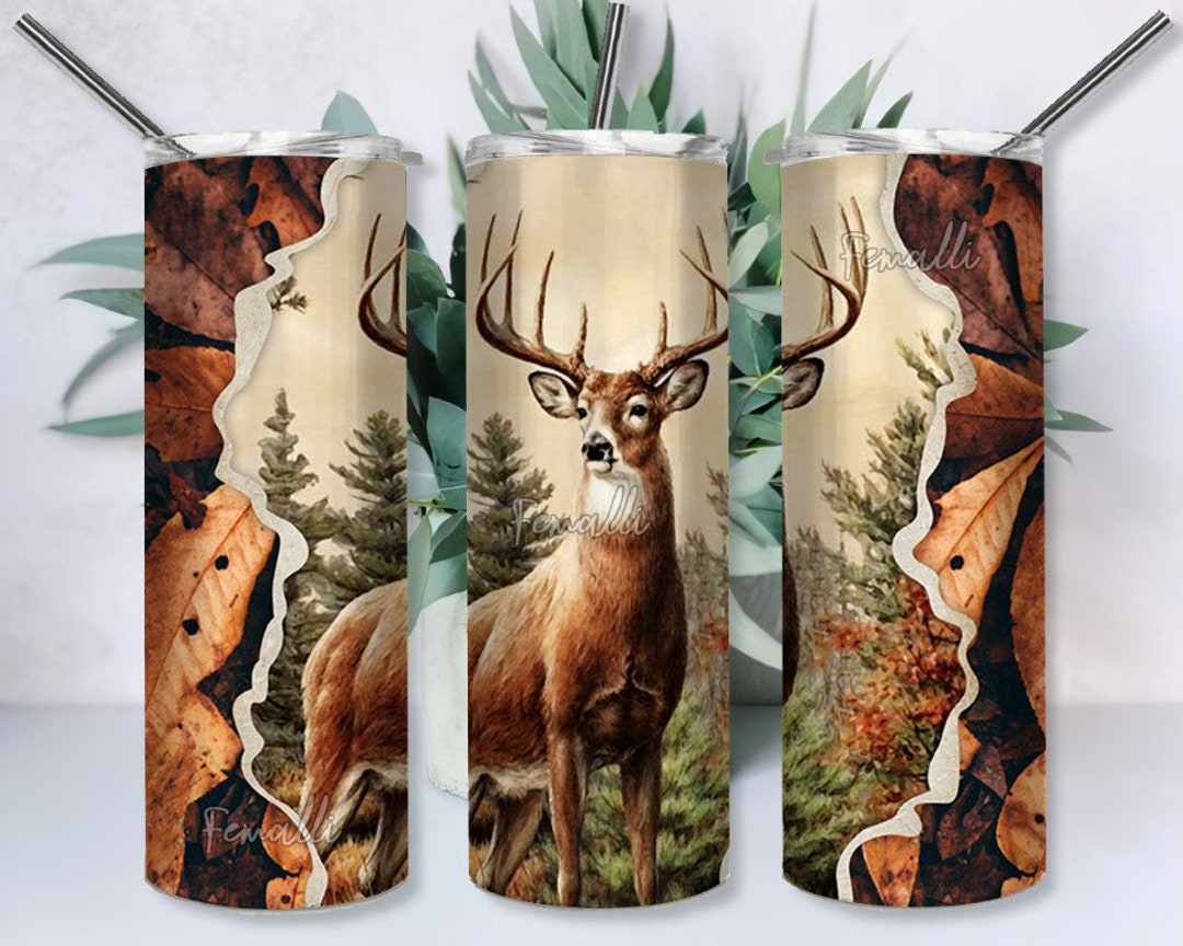 Deer Hunting 20 Oz Skinny Tumbler Designs/png, Deer Hunting Tumbler ...