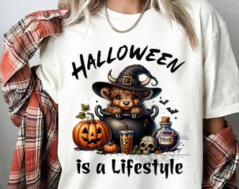 Halloween is a lifestyle png - Boo Spooky Cow Halloween Png, Vintage Halloween png, Western Cow Ghost Png, Halloween Sublimation Design