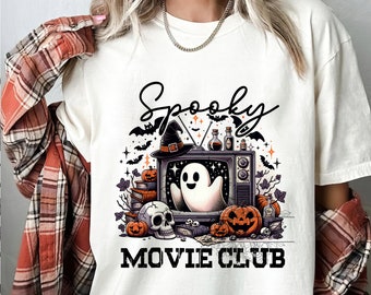 Spooky Movie Club png, Halloween horreur png, Spooky Season png, Film d'horreur png, Spooky png, Designs Halloween sublimation téléchargement