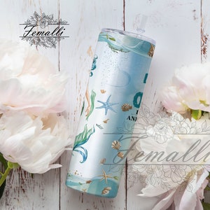 Mermaid Tumbler Wrap Sublimation Designs, Mermaid Vibes Skinny Tumbler 20oz Design, Mermaid Tumbler Wrap ,Summer Mermaid Tumbler Png