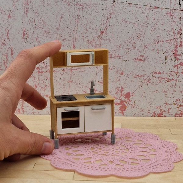 Mini Ikea play kitchen - Scale 1:12 - modern dollhouse - dollhouse furniture - dollhouse toys - dollhouse miniatures