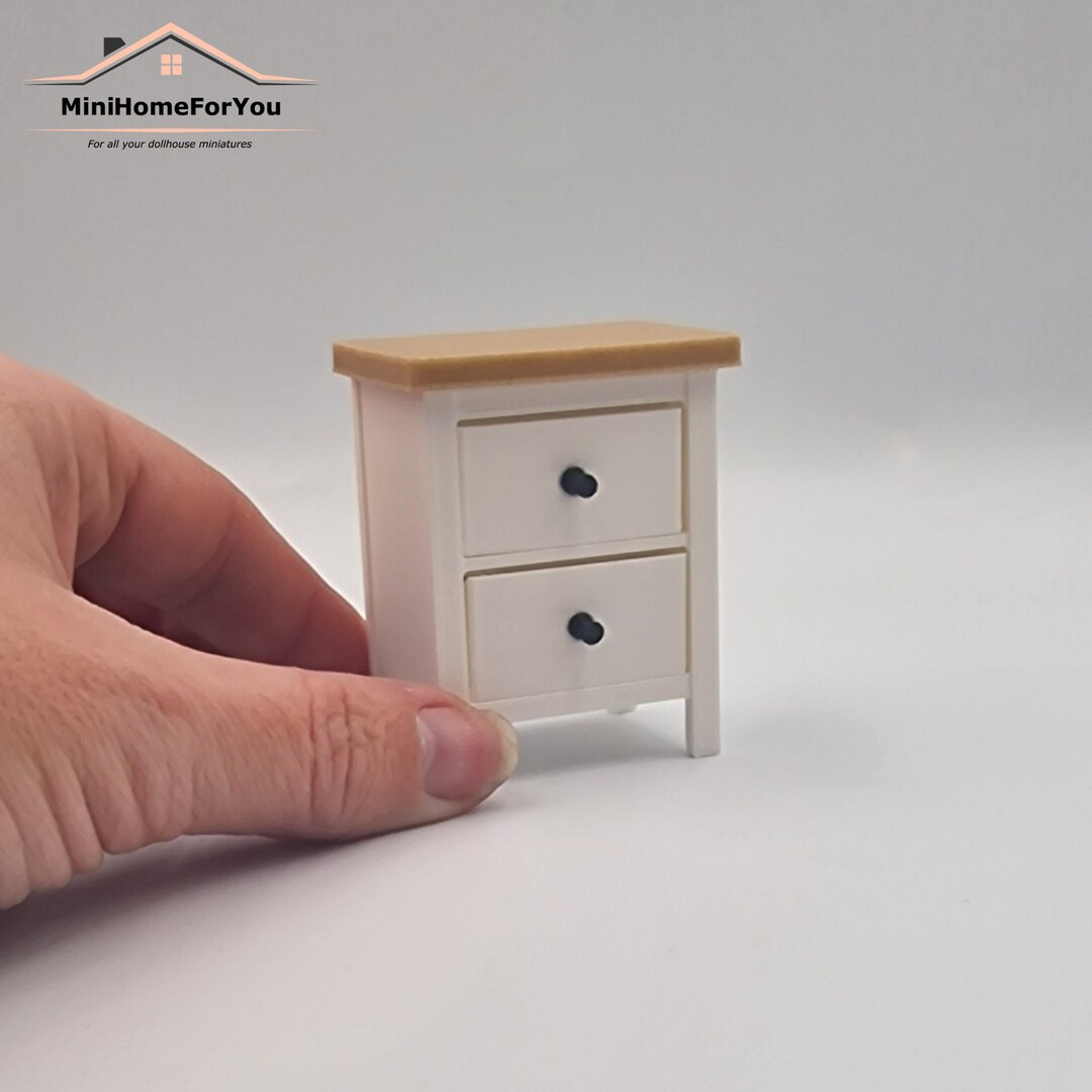Dollhouse Nightstand Scale 112 Modern Dollhouse Dollhouse Furniture