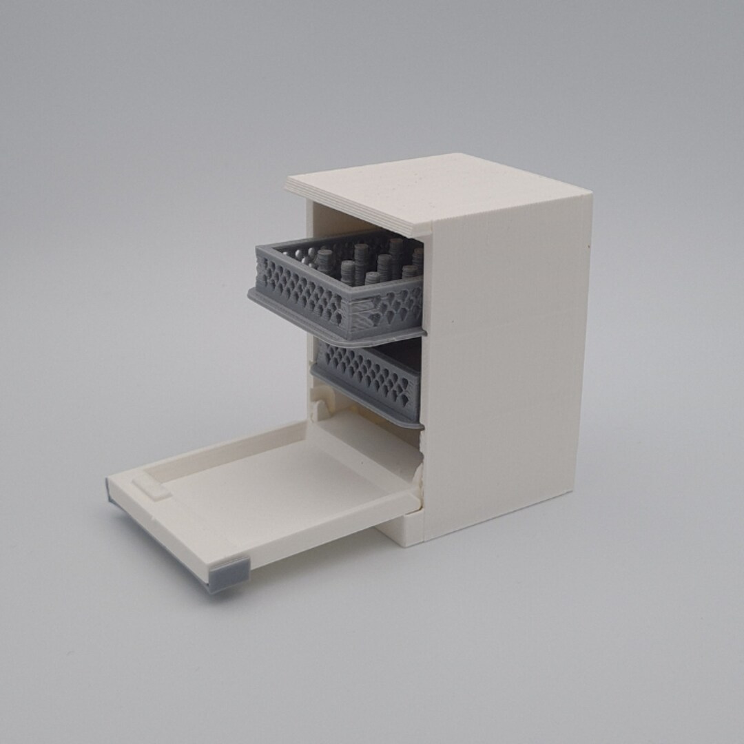 Dishwasher - Scale 1:12 - Modern Dollhouse - Dollhouse Furniture ...