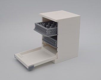 Lave-vaisselle - Échelle 1:12 - maison de poupée moderne - meubles de maison de poupée - cuisine de maison de poupée - miniatures de maison de poupée - miniatures