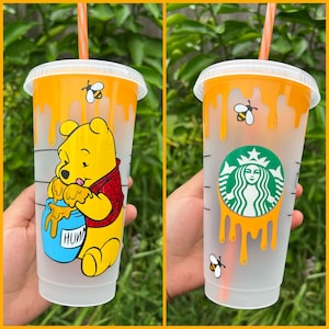 Winnie the Pooh Inspired Starbucks Cup | Pooh Cup | Winnie the Pooh Tumbler | Bear Cup