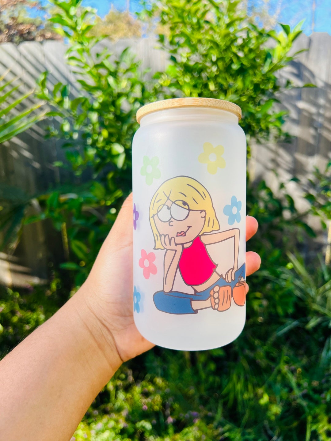 Lizzie Mcguire Glass Cup Sublimation Glass Cup Lizzie Cup Etsy