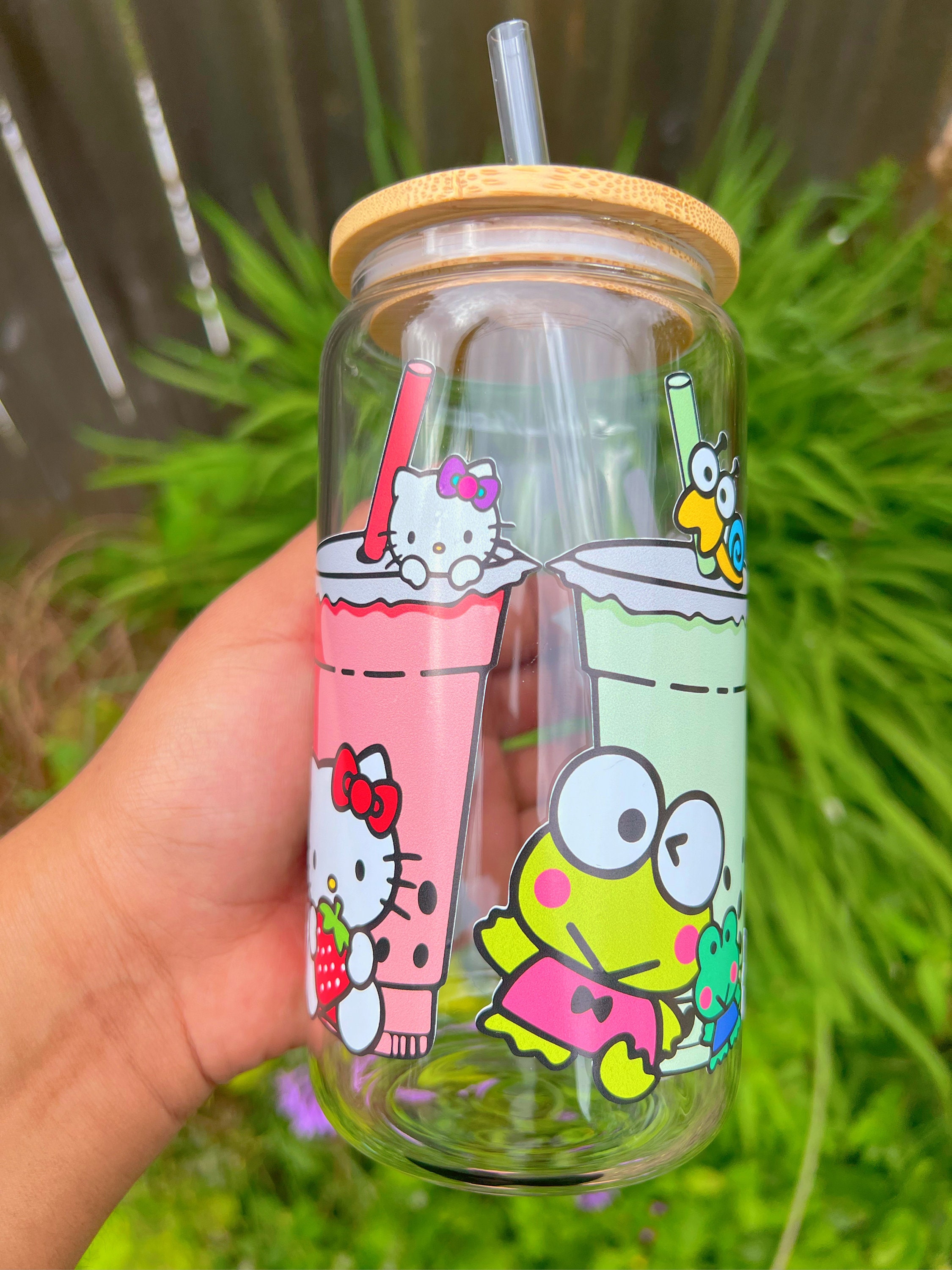 Glass Cups With Lids And Metal Straws, Iced Coffee Cups With Bamboo Lids,  Cute Boba Cup With Non-Slip Sleeve, Clear Drinking Glasses For Bubble Tea,  S - Yahoo Shopping