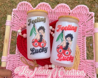 Betty Boop Glass | Girly trendy cups| Coffee cups