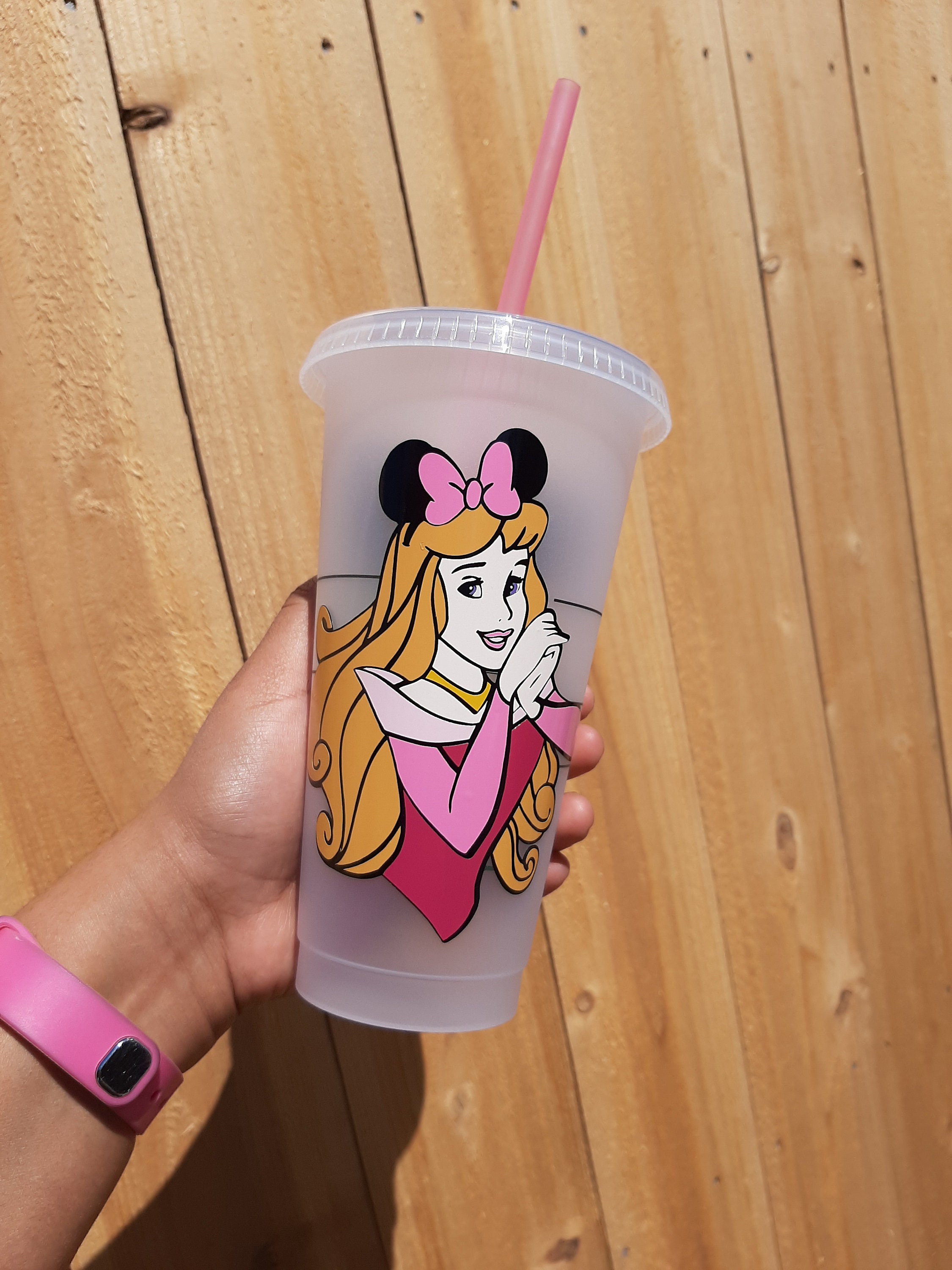 Disney Princess Aurora Starbucks Cup Disney Princess Cup Etsy
