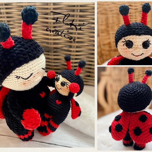 Häkelanleitung Marienkäfer Karl, PDF Deutsch, Amigurumi, Ladybug, crochet pattern